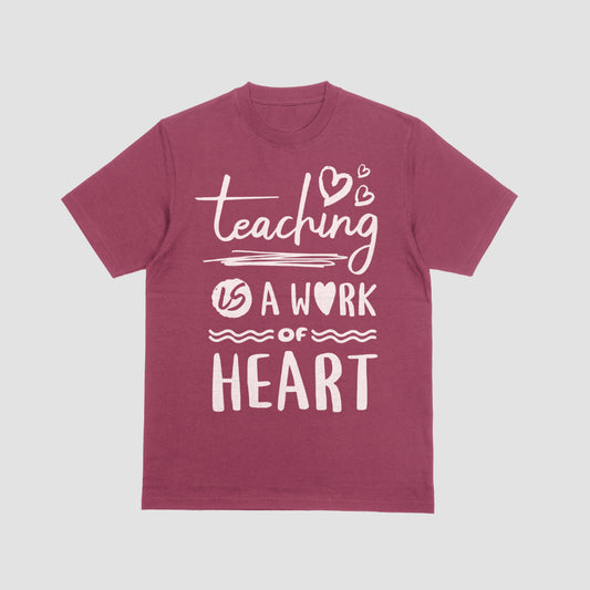 Teaching is a Work of Heart Short Sleeve Shirt